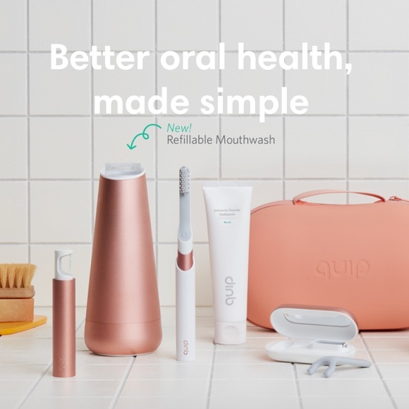 Quip Electric Sonic Vibrating Toothbrush Set New - Picture 4 of 10